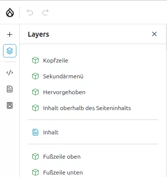 Canvas Layers overview with exposed regions